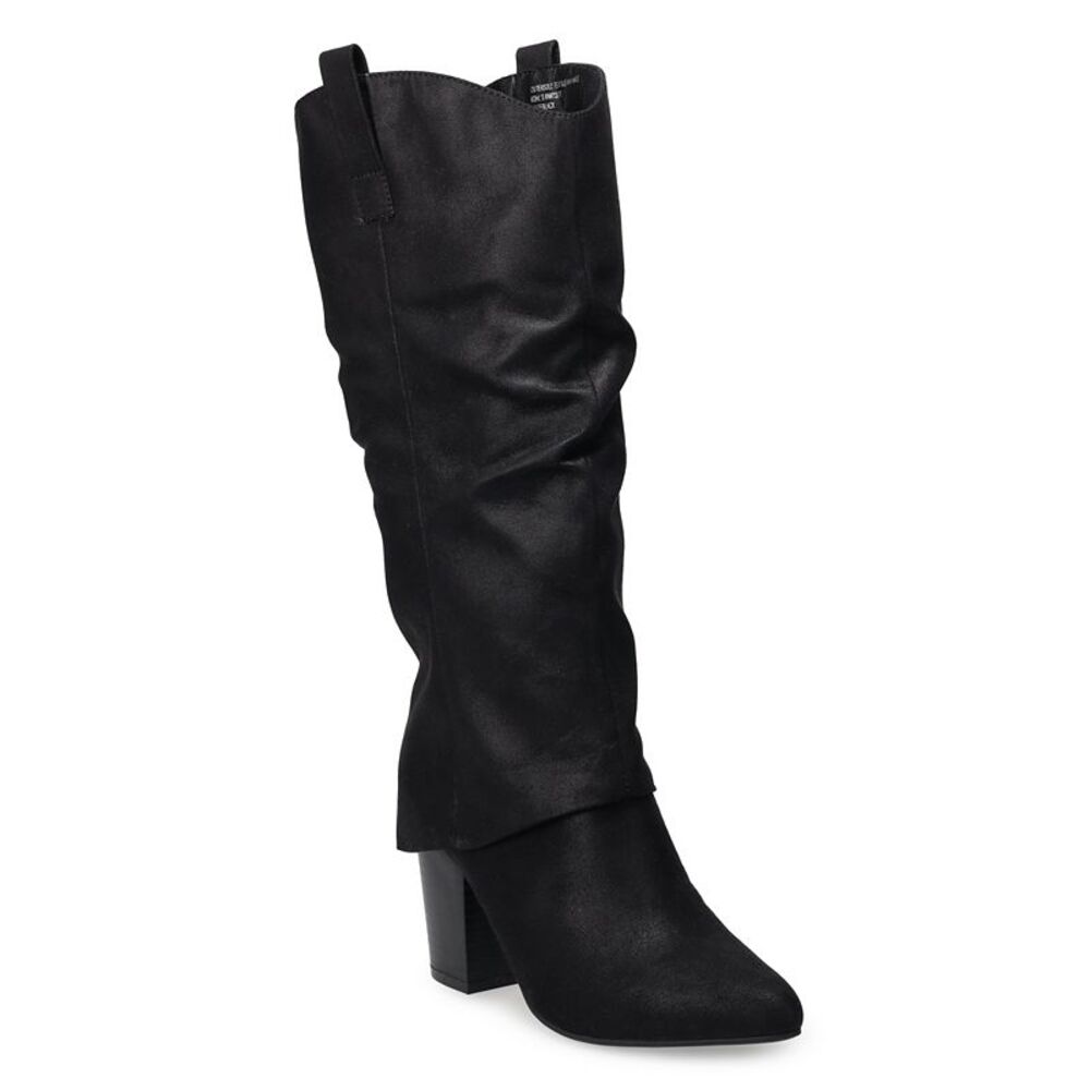 SO Julee Women's Tall Dress Boots, Size: 8.5, Black